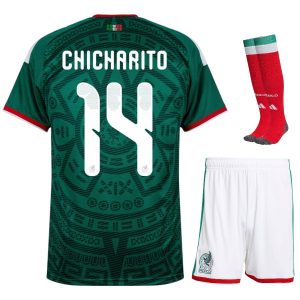 Maillot Kit Enfant Mexique Domicile 2026 2027 Chicharito (1)