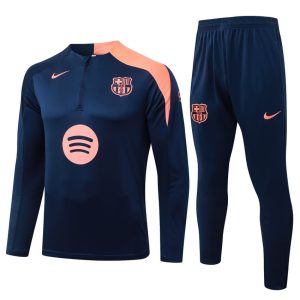 Survetement Barca Training 2025 2026 Bleu Orange