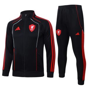 Survetement Liverpool Veste 2025 2026 Noir Rouge
