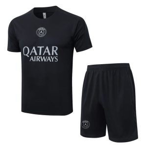 Ensemble Maillot Short PSG 2025 2026 Noir Sombre