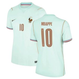 Maillot Equipe de France Femme Vert Coupe du Monde 2026 Mbappe (1)