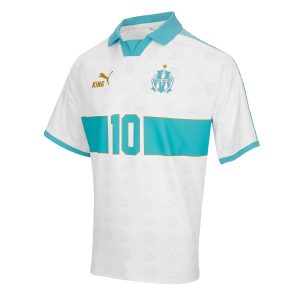 Maillot Rétro King OM Blanc (2)
