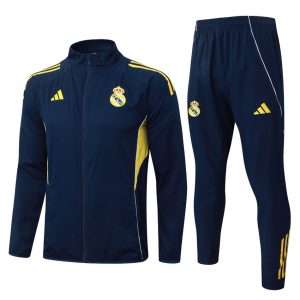 Survetement Real Madrid Veste 2025 2026 Bleu Jaune