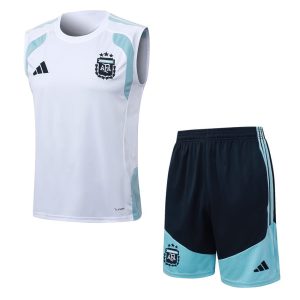 Debardeur Short Argentine 2026 2027 Blanc Bleu
