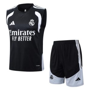 Debardeur Short Real Madrid 2025 2026 Noir Charbon