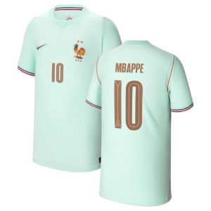 Camiseta verde infantil de la selección francesa para el Mundial 2026, Mbappé