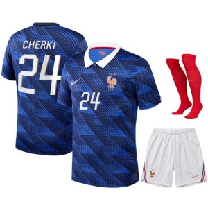 Maillot Equipe de France Kit Enfant Domicile Coupe du Monde 2026 Cherki