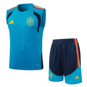 Debardeur Short Espagne 2026 2027 Bleu Clair