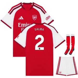 Maillot Arsenal Kit Enfant Saliba Domicile 2026 2027