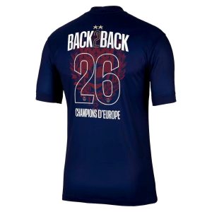 Maillot PSG Domicile 2 étoiles Champions D'Europe 26