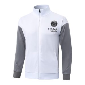 Survetement PSG Veste 2026 2027 Blanc Gris