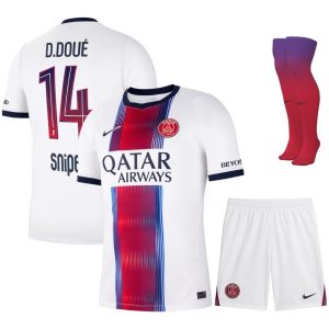 Maillot Kit Enfant PSG Exterieur 2026 2027 Doue