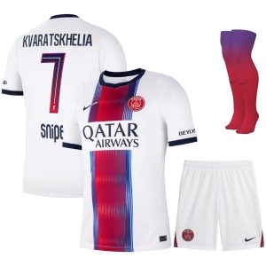 Maillot Kit Enfant PSG Exterieur 2026 2027 Kvaratskhelia