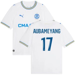 Maillot OM Domicile 2026 2027 Aubameyang (1)