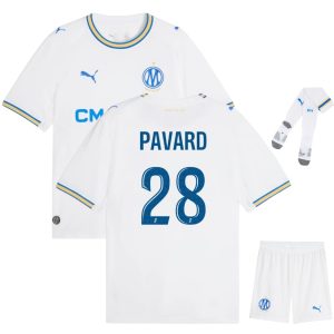 Maillot OM Domicile Kit Enfant 2025 2026 Pavard