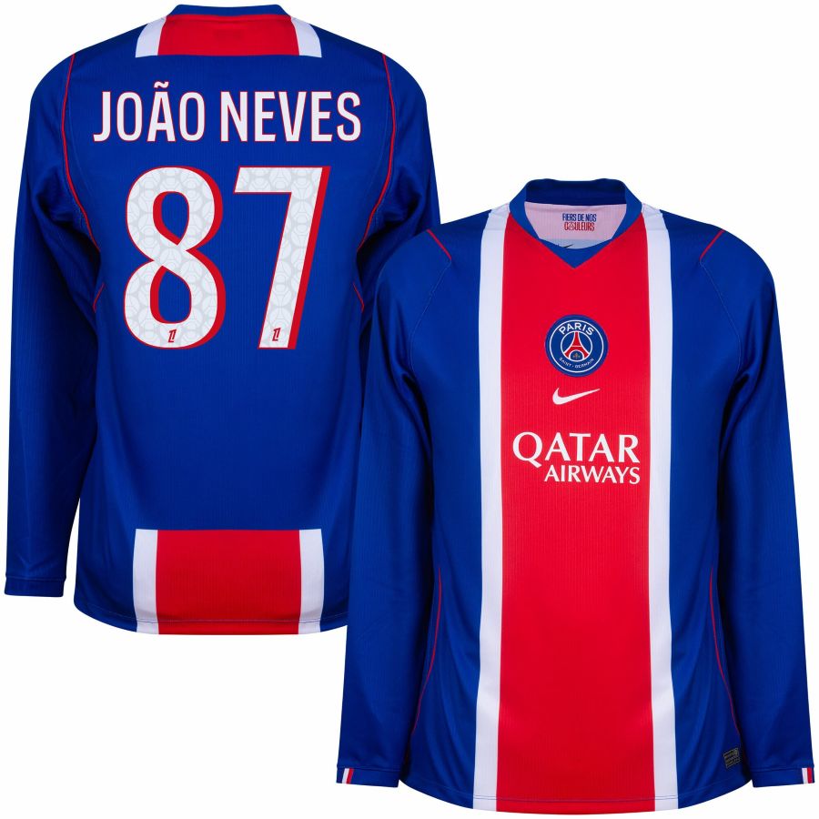 Maillot PSG Domicile 2026 2027 Manches Longues Joao Neves (1)