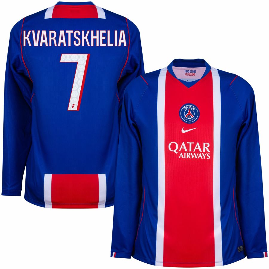 Maillot PSG Domicile 2026 2027 Manches Longues Kvaratskhelia (1)