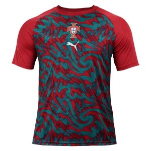 Maglia pre-partita del Portogallo 2026/2027 rossa (1)