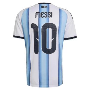 Maillot Argentine Domicile 4 Etoiles Messi (2)