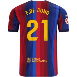 Barca Home Shirt 2026 2027 De Jong (2)