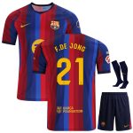 Maillot Barca Kit Enfant Domicile 2026 2027 De Jong