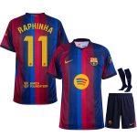 Maillot Barca Kit Enfant Domicile 2026 2027 Raphinha (1)
