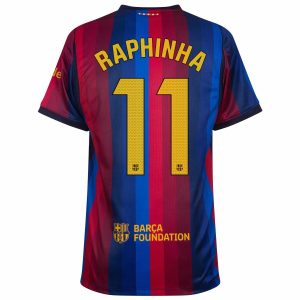 Barca Home Kit for Kids 2026/2027 Raphinha (2)