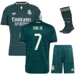 Camiseta de visitante del Real Madrid para niños, temporada 2026-2027, Vini Jr.