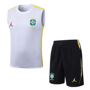Brazil 2026-2027 White Tank Top and Shorts