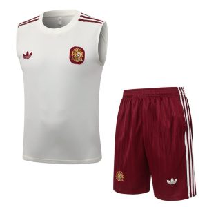 Debardeur Short Espagne 2026 2027 Blanc Rouge