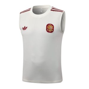 Debardeur Short Espagne 2026 2027 Blanc Rouge