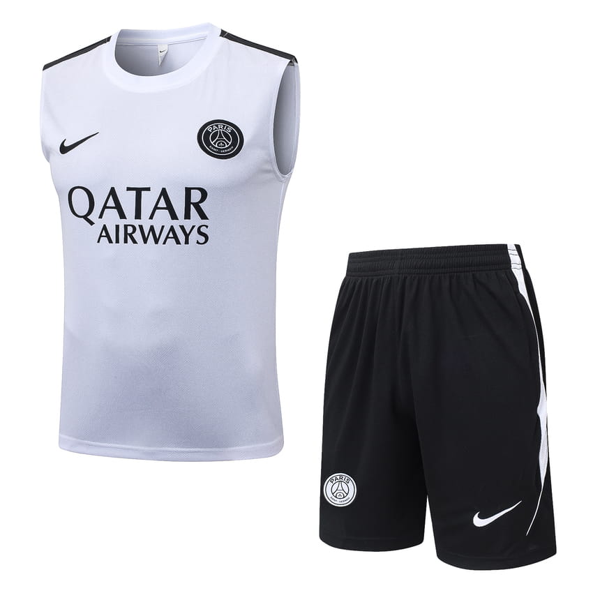 Debardeur Short PSG 2026 2027 Blanc Noir