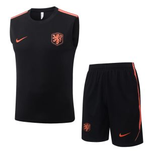 Debardeur Short Pays Bas 2026 2027 Noir Orange