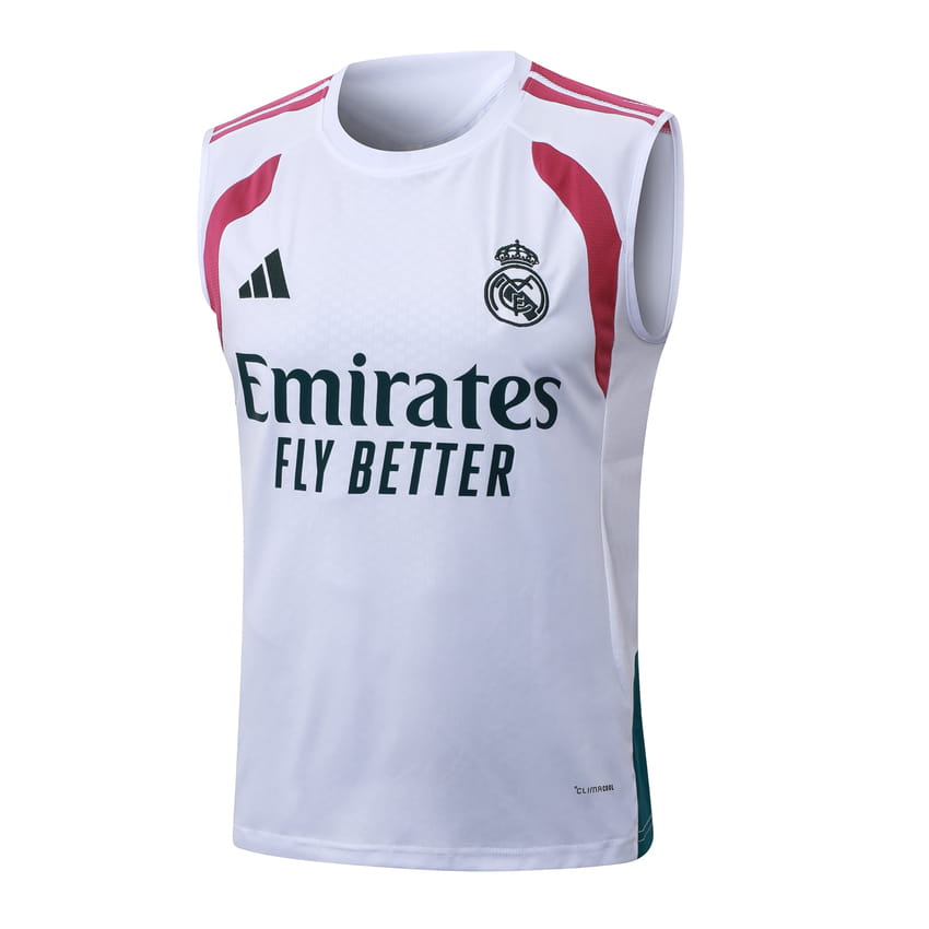 Debardeur Short Real Madrid 2026 2027 Blanc Rouge