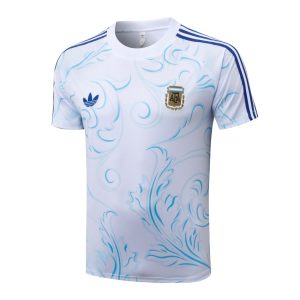 Ensemble Maillot Short Argentine 2026 2027 Blanc Motif