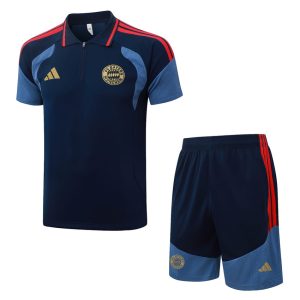 Ensemble Maillot Short Bayern Munich 2026 2027 Bleu Sombre