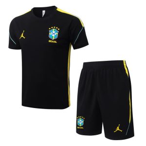 Brazil 2026-2027 Jersey and Shorts Set - Black and Yellow