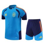 Ensemble Maillot Short Espagne 2 Etoiles 2026 2027 Bleu Clair (1)
