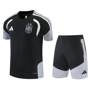 Ensemble Maillot Short Espagne 2 Etoiles 2026 2027 Noir (1)