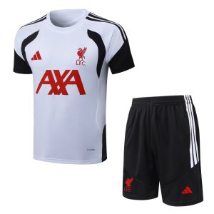 Ensemble Maillot Short Liverpool 2026 2027 Blanc Noir