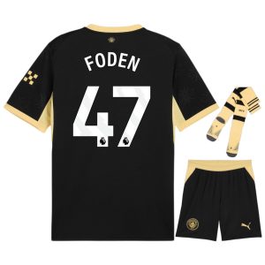 Manchester City Away Child Kit Jersey 2026 2027 Foden