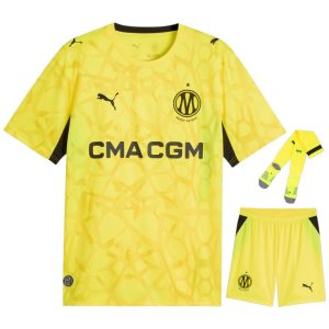 Maillot OM Kit Enfant 2026 2027 Gardien Jaune