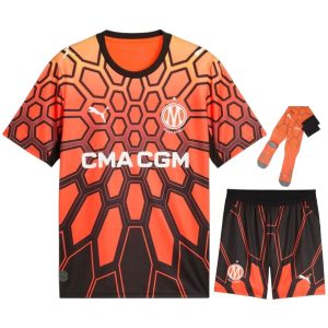 Maillot OM Kit Enfant 2026 2027 Gardien Rouge (1)