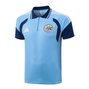 Survetement Ajax Polo 2026 2027 Bleu Ciel