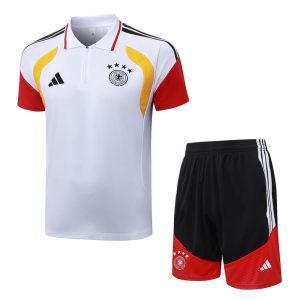 Survetement Allemagne Polo 2026 2027 Blanc Rouge