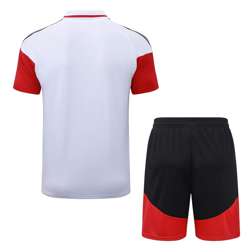 Survetement Allemagne Polo 2026 2027 Blanc Rouge
