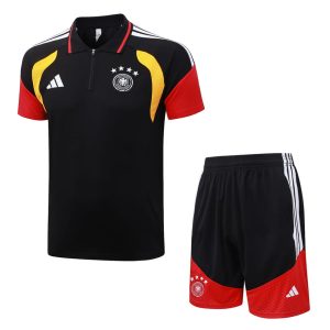 Survetement Allemagne Polo 2026 2027 Noir Rouge