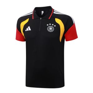 Survetement Allemagne Polo 2026 2027 Noir Rouge