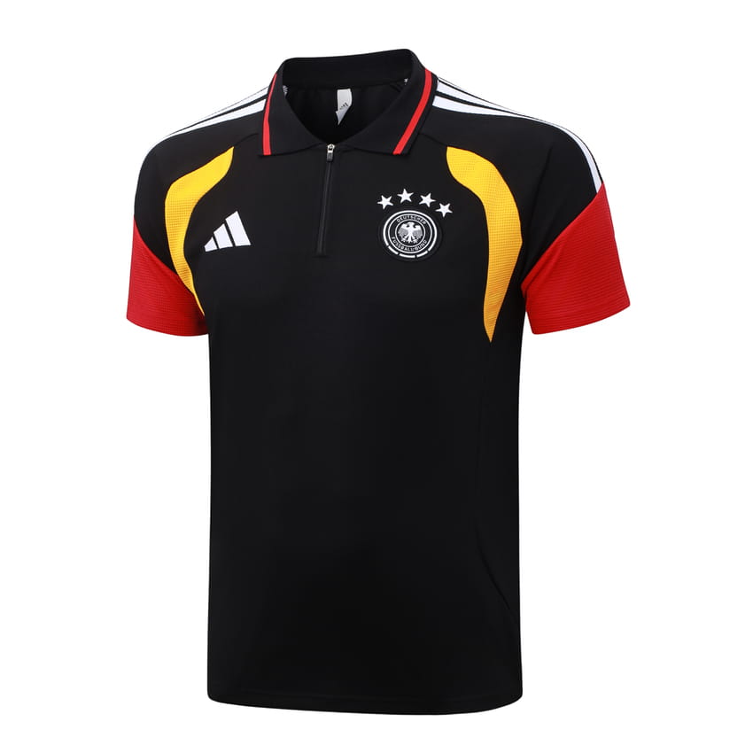Survetement Allemagne Polo 2026 2027 Noir Rouge