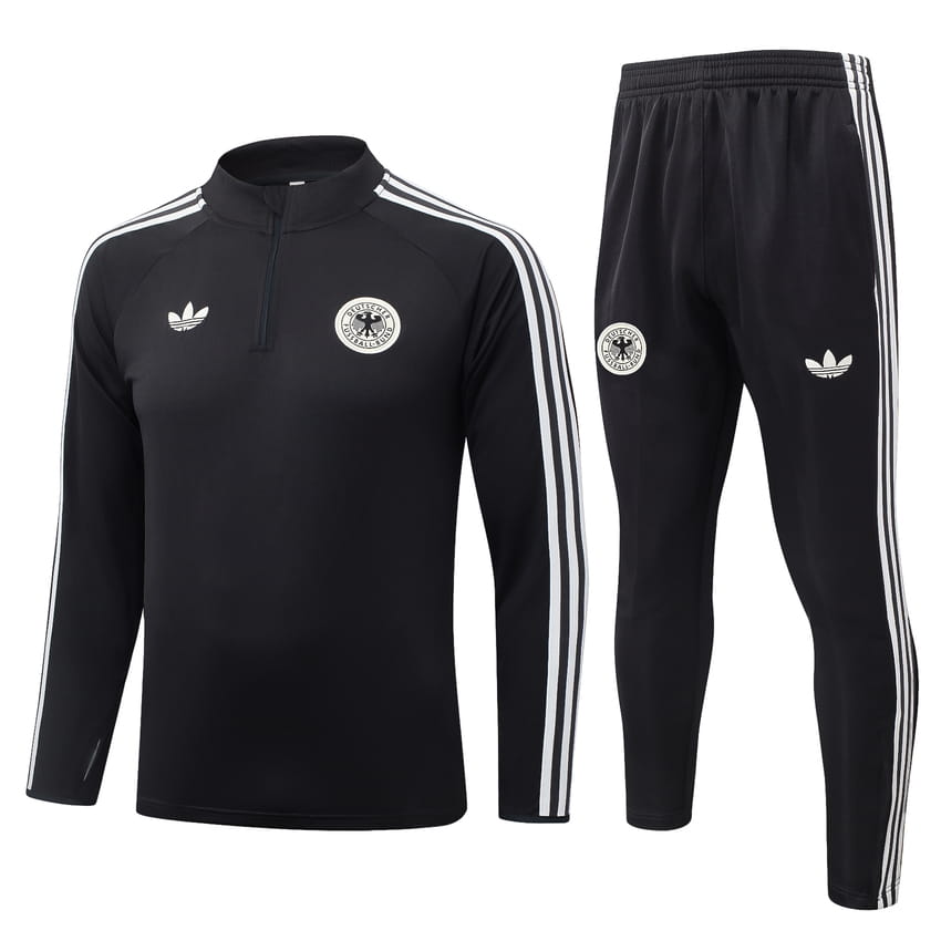 Survetement Allemagne Training 2026 2027 Noir Blanc